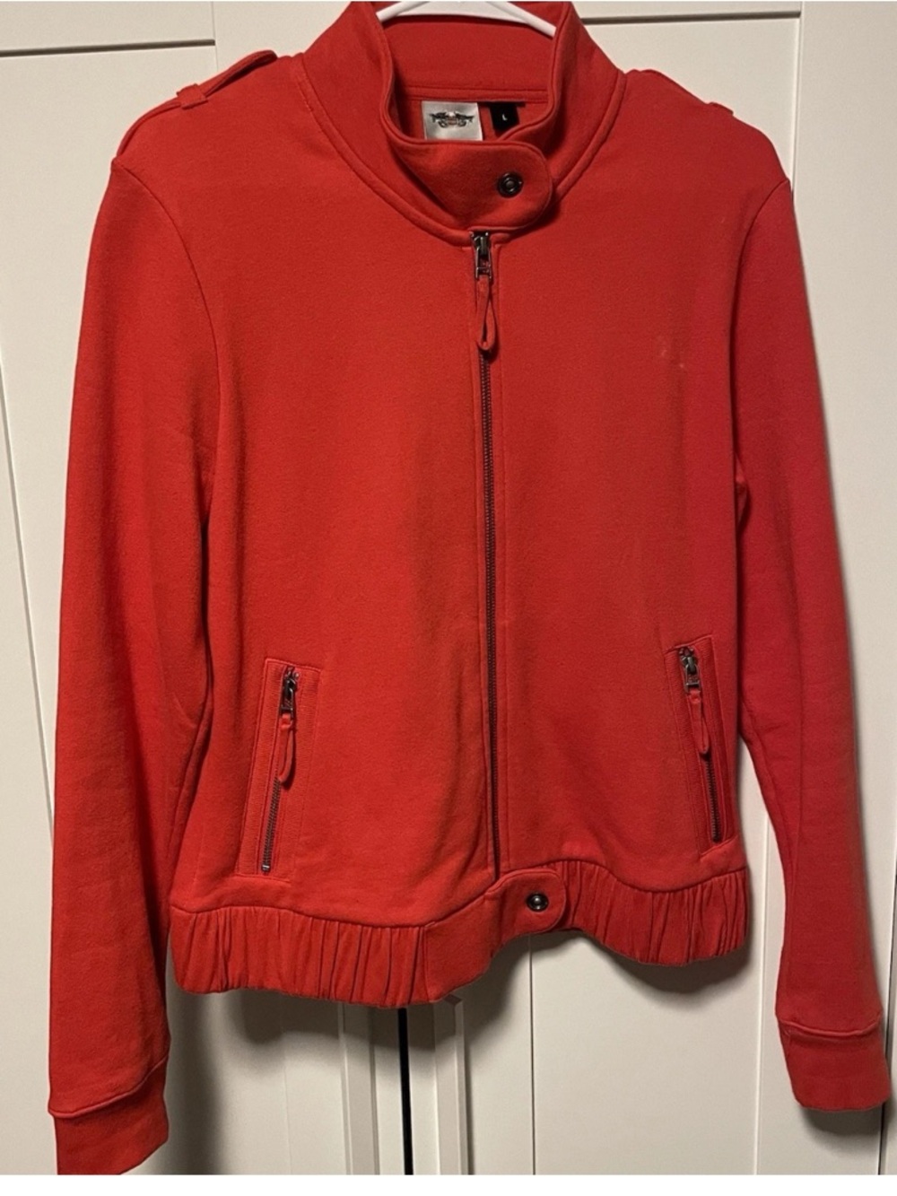 Harley Davidson Red Zip-Front Jacket